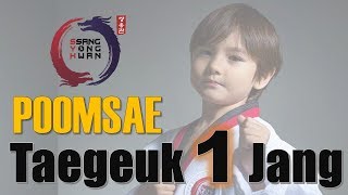 Taekwondo Poomsae 1 Taegeuk 1 Jang  Step by Step [upl. by Brackett162]