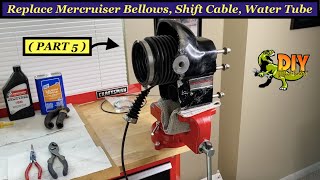 Replace Mercruiser alpha one gen 12 outdrive Bellows  PART 5 [upl. by Edeline]