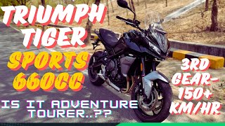 Triumph Tiger 660 Sport  3rd Gear 150 Kmhr [upl. by Elem]