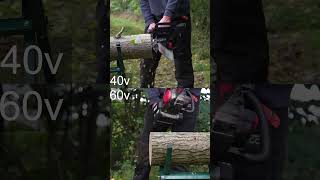 Kress 60v amp 40v chainsaw sidebyside comparison gardentools ￼ [upl. by Anselme]