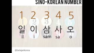 Pronounce SinoKorean Numbers  110 [upl. by Milano]