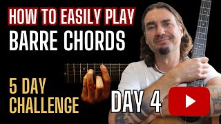 LEARN GUITAR  BARRE CHORDS  DAY 4  SPEEDING UP THE CHANGES [upl. by Nathaniel]