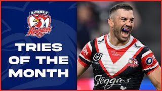 Sydney Roosters Top Tries of July [upl. by Ateuqahs]