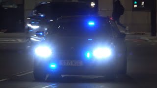 CTSFO Multiple covert vehicles respond in convoy  Metropolitan Police [upl. by Limaj184]