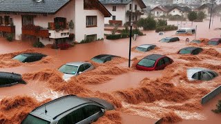 St Anton am Arlberg Unwetter österreich  Austria hits by flash floods after heavy rain storm [upl. by Ydnew773]