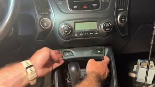 2012 Hyundai Tucson center console removal [upl. by Batholomew]