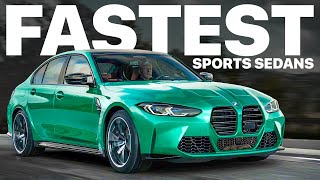 10 FASTEST Sports Sedans of 2023 [upl. by Aplihs371]