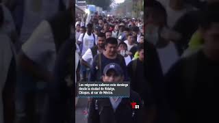 Nueva caravana de migrantes hacia Estados Unidos [upl. by Arawaj705]