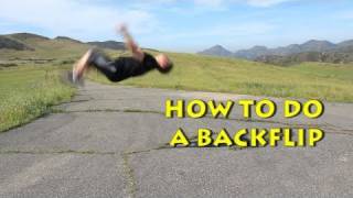 Standing Back Flip Tutorial [upl. by Auvil]