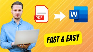 How to Convert PDF to Word Document for FREE  Easy and Fast Tutorial [upl. by Pirzada]