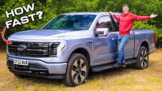 New Ford F150 Lightning REVIEW with 060mph test [upl. by Milson]