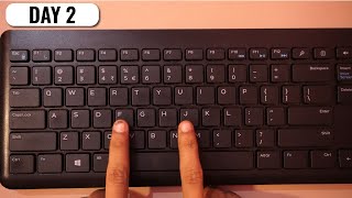 English Typing Course DAY 2  Free Typing Lessons  Touch Typing Course  Tech Avi [upl. by Eyot]