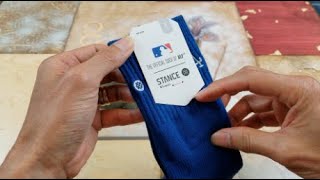 ASMR STANCE x LA Dodgers MLB Genuine Merchandise Socks [upl. by Yllier]