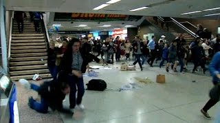 16 injured in Penn Station stampede [upl. by Volpe]