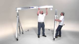 Spanco Aluminum Gantry Cranes  How to Assemble [upl. by Akram]