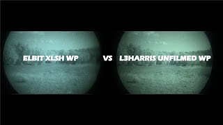 Elbit XLSH and L3Harris Unfilmed White Phosphor Comparison [upl. by Anallese]