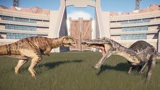 Baryonyx Vs Metriacanthosaurus  Jurassic World Evolution 2 [upl. by Stoll830]