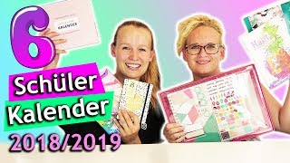 Kalender Haul 20182019  6 schöne amp praktische Schülerkalender  Back to school DIY Inspiration [upl. by Erdnael]