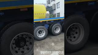 40ft 3Axle Flatbed Trailer sale in Tanzania [upl. by Glori]