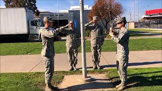 Reveille and Retreat Flag Detail Procedures [upl. by Odoric]