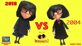 New vs Old Incredibles 2 Edna Mode vs Edna Mode  2004 vs 2018  Talking Posing Doll [upl. by Ecydnak476]