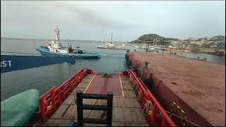 THE LAST VOYAGE OF BARGE P9 IN ARBATAX arbatax ogliastra sailor saipem [upl. by Norag841]