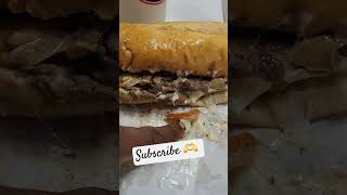 Jersey Mikes cheese steakfoodie subscribe trendingshorts [upl. by Leonardo]