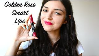 Golden Rose SMART LIPS  Test  Swatche l RobeMonstre [upl. by Odyssey]