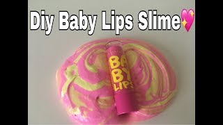 Diy Baby Lips Slime Deutsch [upl. by Ahsekyt93]