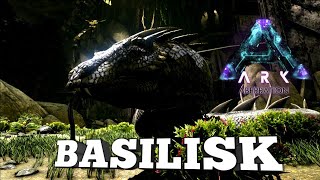 Taming A Basilisk  Ark Survival Evolved  Aberration [upl. by Llerred]