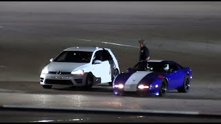 VW Golf R vs Corvette  Final Match  CNS Circle Drags 2022 [upl. by Stiruc]