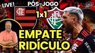 FLAMENGO JOGA SOMENTE 45 MINUTOS E CEDE EMPATE AO FLUMINENSE [upl. by Ayamahs]