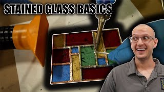 Stained Glass Basics How To Copper Foil A Beginner Panel [upl. by Ahsimac]