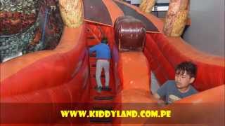 EXPLORANDO AL DINOSAURIO  KIDDYLAND JUEGO INFLABLE Lima  Perú [upl. by Clayson]