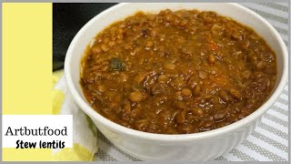 STEW LENTILS  EASY RECIPE [upl. by Ollecram]