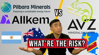 AVZ Minerals Ltd vs Pilbara Minerals PLS amp Allkem AKE Risks of mining Lithium in Africa [upl. by Mcmaster]