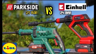 Parkside Akumulatorowa Myjka PDRA 20 LI C3 VS Einhell HYPRESSO [upl. by Alywt331]