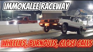 Racing Wheelies Burnouts and Close Calls Immokalee Raceway [upl. by Tatia]