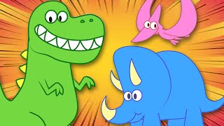 Kinderleider  das Dinosaurier Lied  The Dinosaur Song  HooplaKidz Deutsch [upl. by Bertelli539]