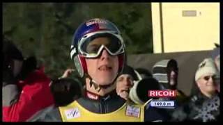 Gregor Schlierenzauer Vancouver Whistler 2009 149m  HR ORF [upl. by Comfort]