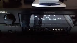 Denon receiver avr 3805 y torres boston acoustic [upl. by Enelrihs]