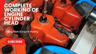 Complete working of engine cylinder head  Engine Run [upl. by Maureen408]