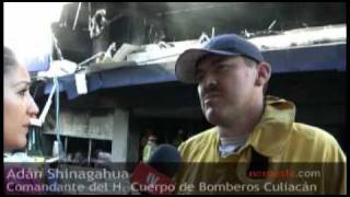 Incendio Coppel Culiacán Adán Shinagawa Comandante bomberos flv [upl. by Anirpas]