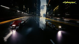 Cyberpunk 2077 Immersive No HUD Driving In Night City 212 4K PS5 [upl. by Jordana]