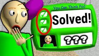 I Got The Impossible Question RIGHT  Baldis Basics [upl. by Glenda]