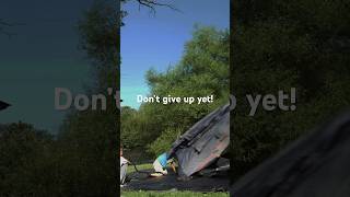 Inflatable Tent falling down setup failed but we won’t give up nature tentsetup [upl. by Aryamoy]