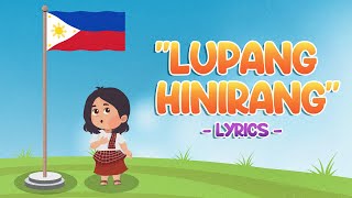 Lupang Hinirang Lyrics  The Philippine National Anthem [upl. by Boehmer]