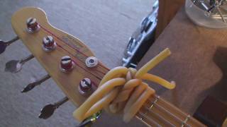 1951 Fender Precision Bass Reissue DEMO Truss Rod Adjustment [upl. by Merrilee]