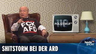 Auf Druck der AfD Die ARD zensiert den „Polizeiruf 110“  heuteshow vom 23112018 [upl. by Amhsirak]