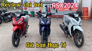 REVIEW chi tiết Honda RSX 2024 Phiên bản vành đúc  Giá bán hợp lý  ducanh1005 [upl. by Myrvyn]